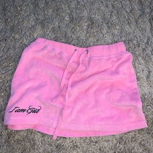 Pink towel skirt